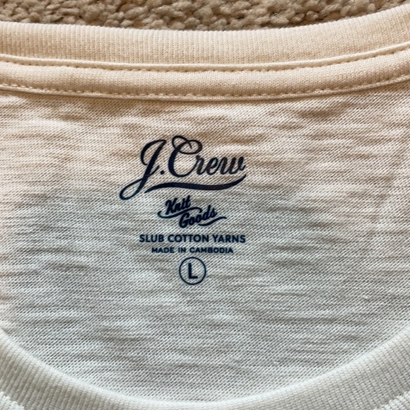 Men’s large J Crew striped t-shirt - Picture 2 of 4